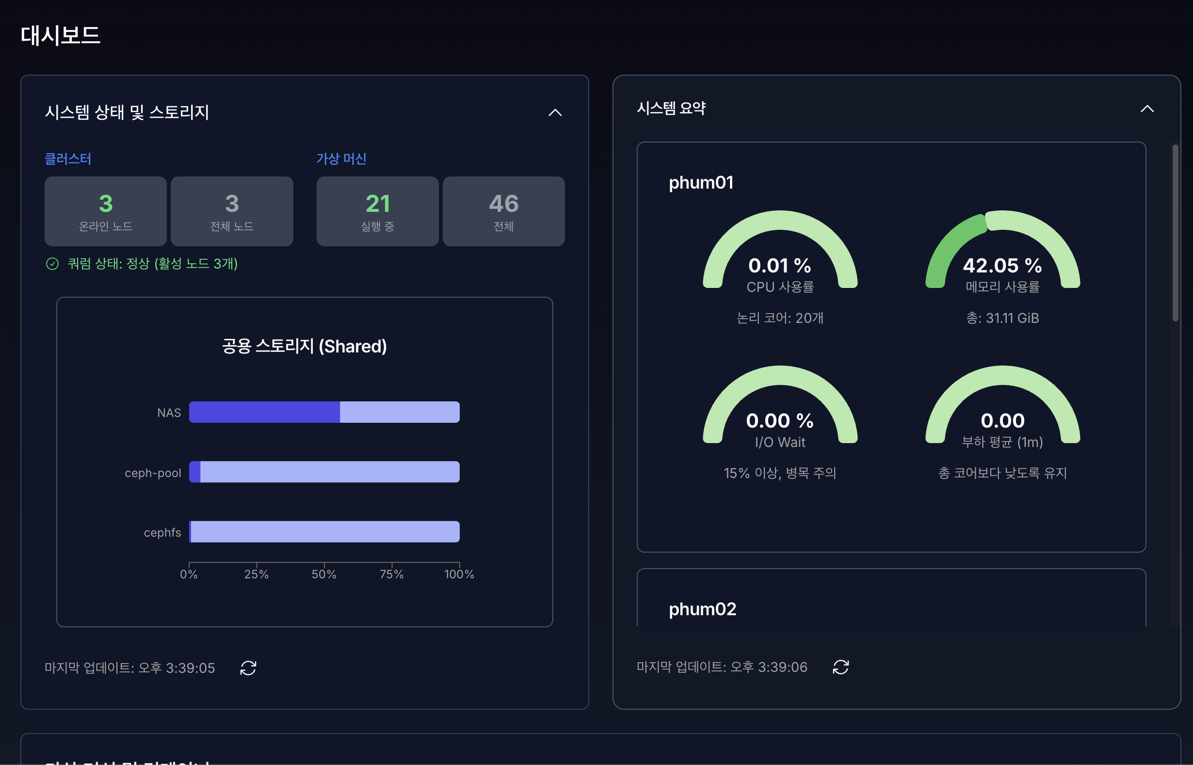 VirtOn 대시보드 1